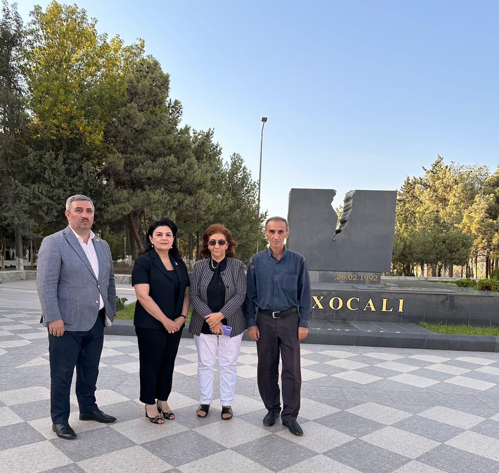Sumqayıt Şəhidlər Xiyabanını ziyarəti.