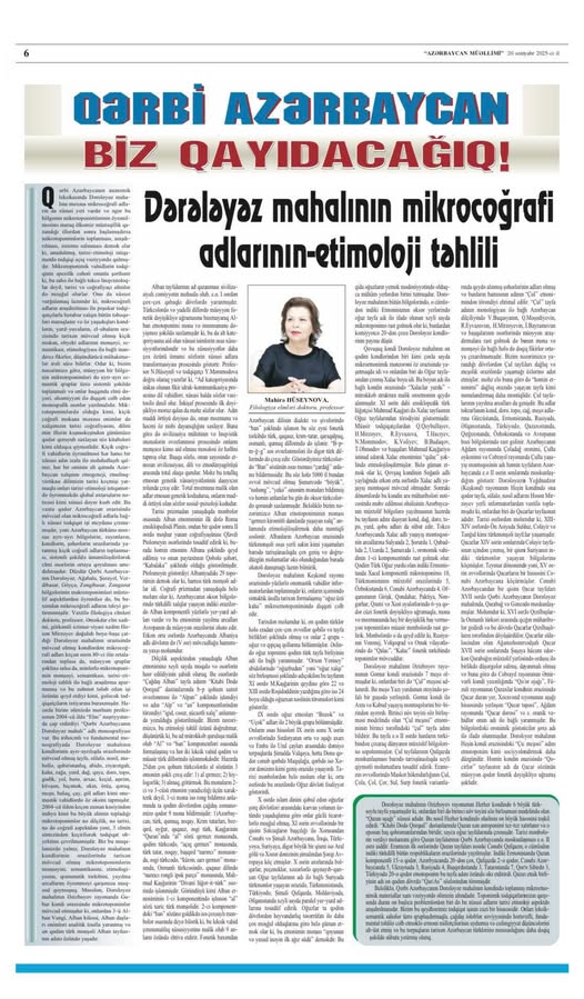 ”AZƏRBAYCAN MÜƏLLİMİ” QƏZETİ