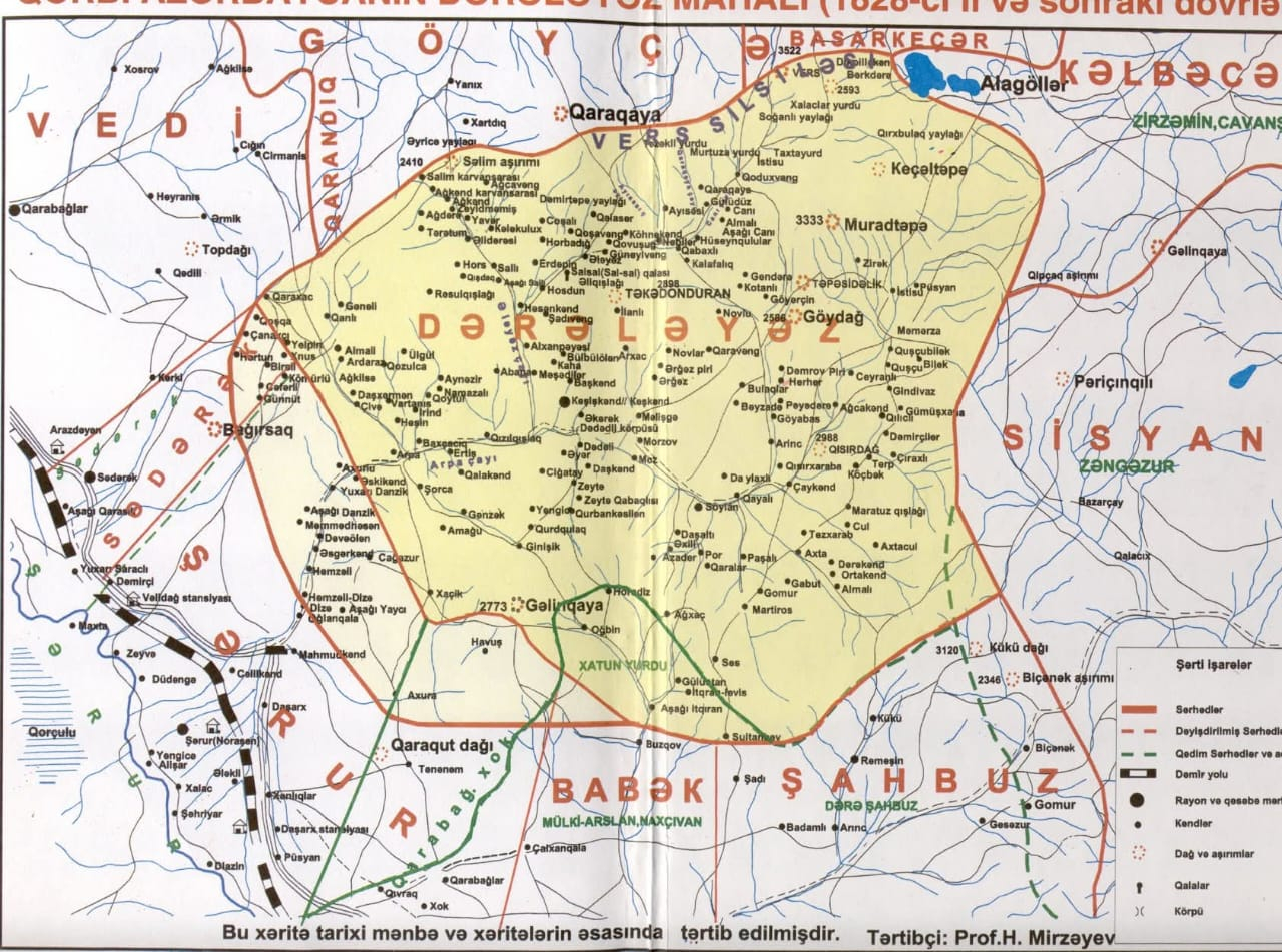 DƏRƏLƏYƏZ MAHALININ TARİXİ COĞRAFİYASI